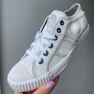 Diesel white basic sneakers